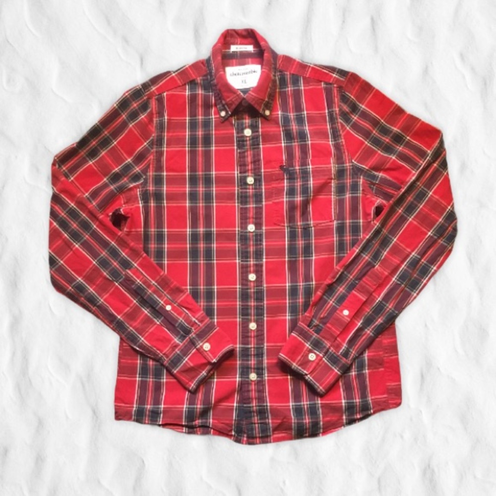 Abercrombie Kids Boys Muscle Plaid shirt